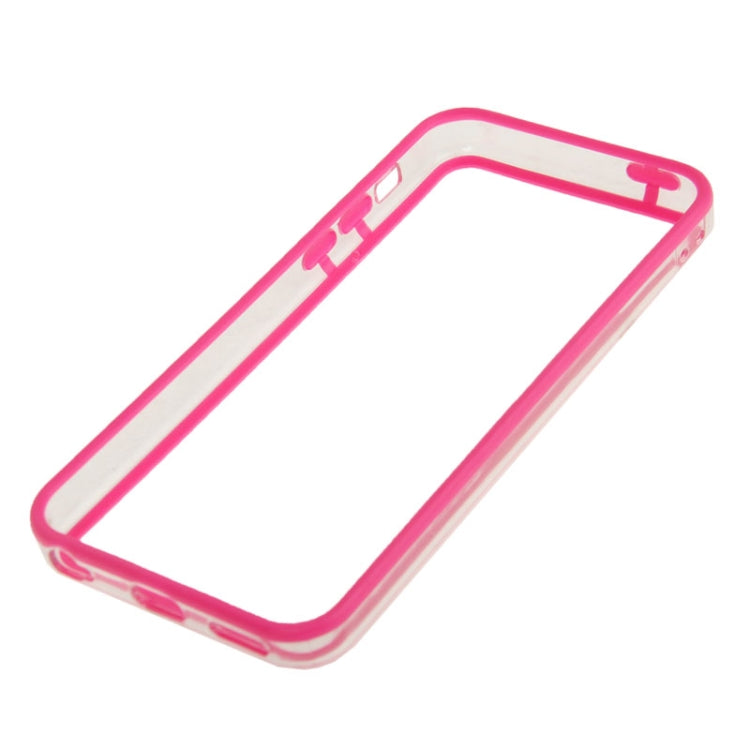 Transparent Plastic + TPU Material Bumper Frame for iPhone 5C
