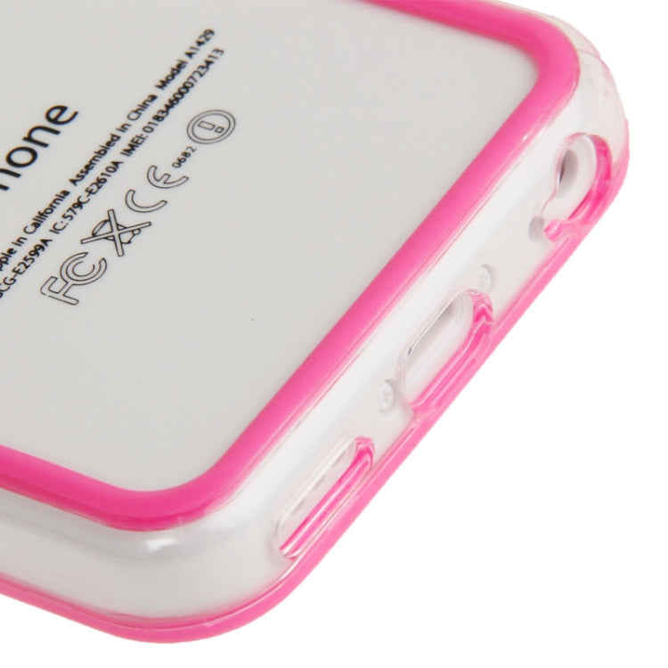 Transparent Plastic + TPU Material Bumper Frame for iPhone 5C