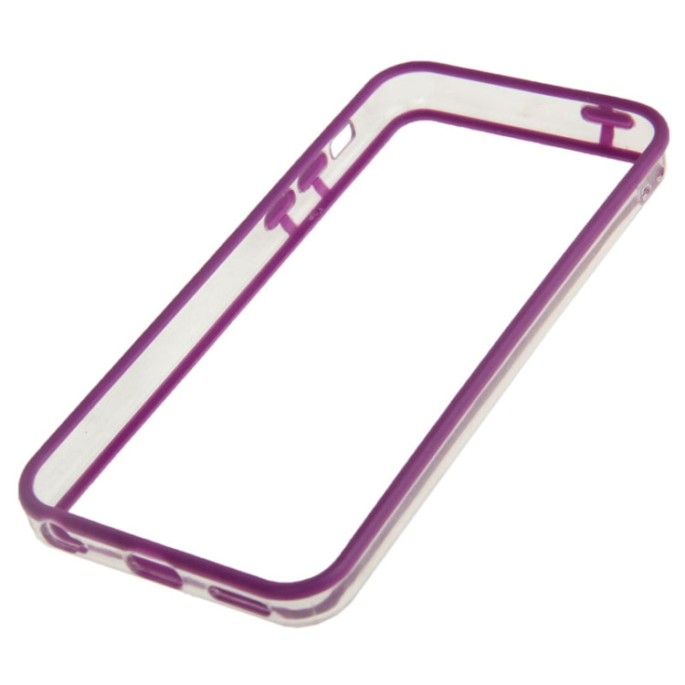 Transparent Plastic + TPU Material Bumper Frame for iPhone 5C