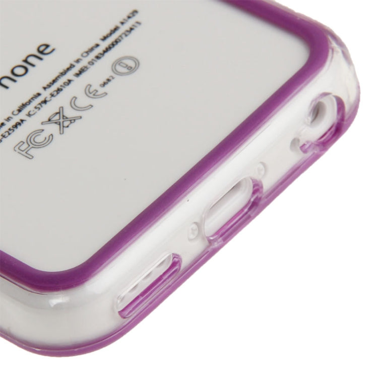 Transparent Plastic + TPU Material Bumper Frame for iPhone 5C