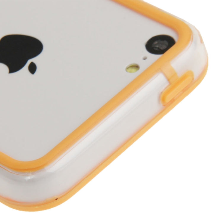 Transparent Plastic + TPU Material Bumper Frame for iPhone 5C