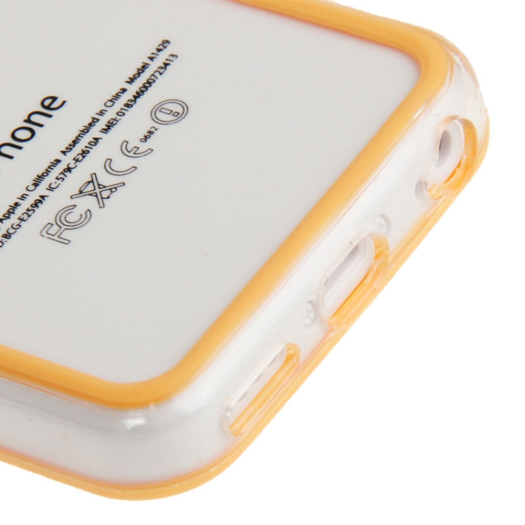 Transparent Plastic + TPU Material Bumper Frame for iPhone 5C