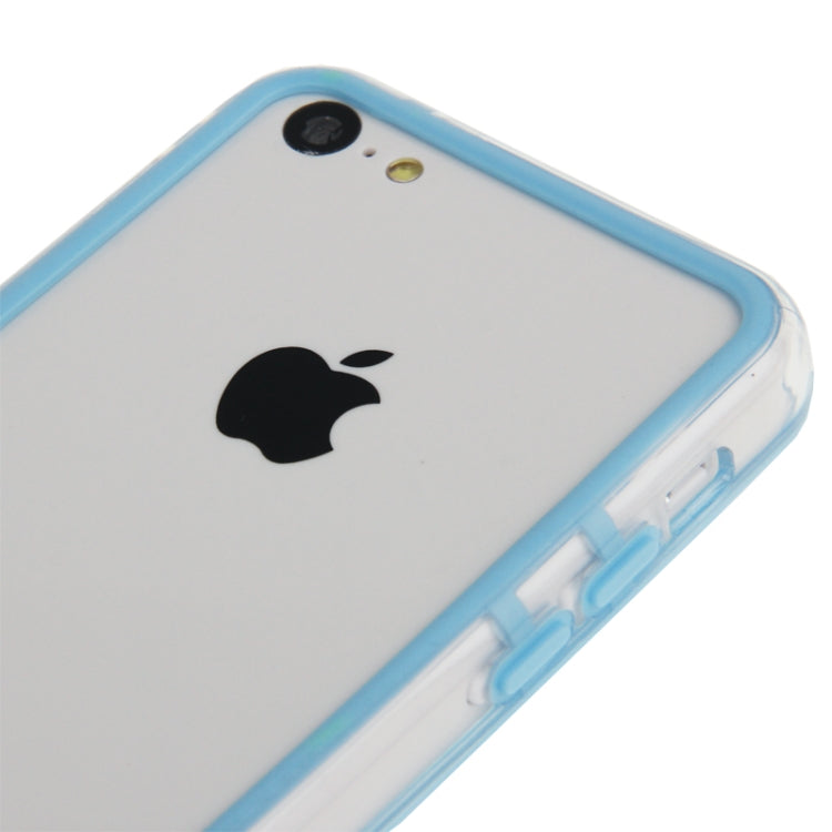 Transparent Plastic + TPU Material Bumper Frame for iPhone 5C