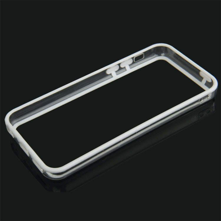 Transparent Plastic + TPU Material Bumper Frame for iPhone 5C