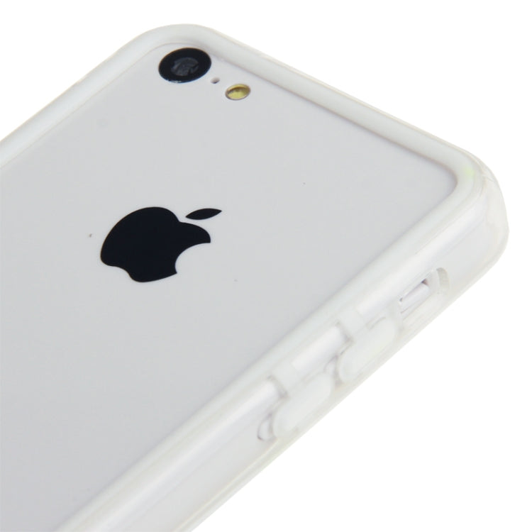 Transparent Plastic + TPU Material Bumper Frame for iPhone 5C