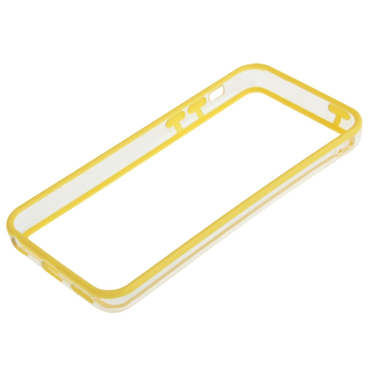 Transparent Plastic + TPU Material Bumper Frame for iPhone 5C