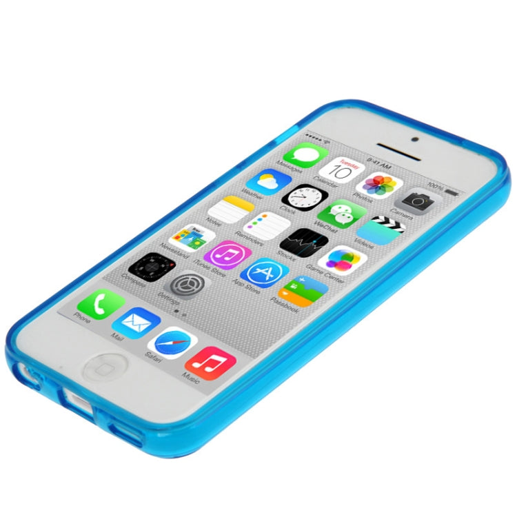 Smooth Surface Transparent TPU Protective Case for iPhone 5C