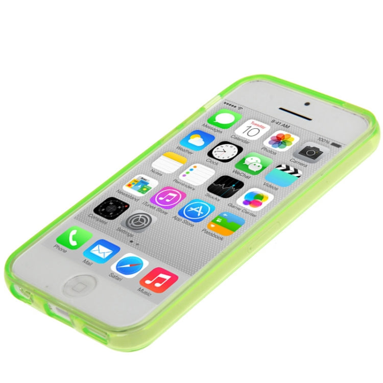 Smooth Surface Transparent TPU Protective Case for iPhone 5C