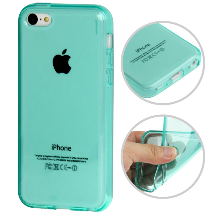 Smooth Surface Transparent TPU Protective Case for iPhone 5C