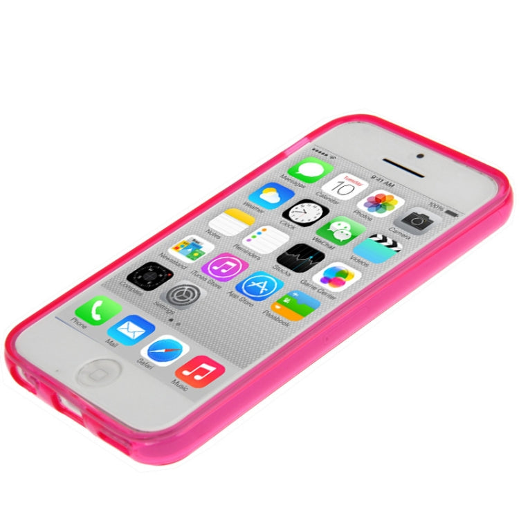 Smooth Surface Transparent TPU Protective Case for iPhone 5C