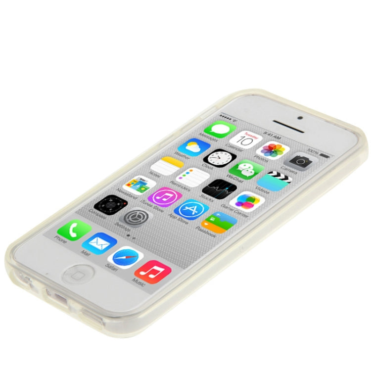 Smooth Surface Transparent TPU Protective Case for iPhone 5C