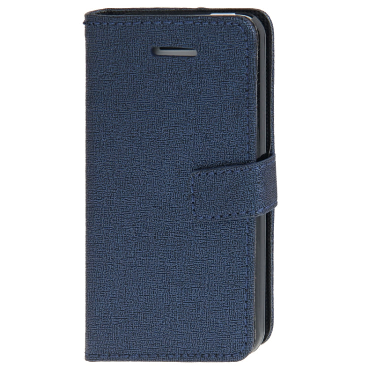 Linen Texture Leather Case with Credit Card Slots & Holder for iPhone 5C