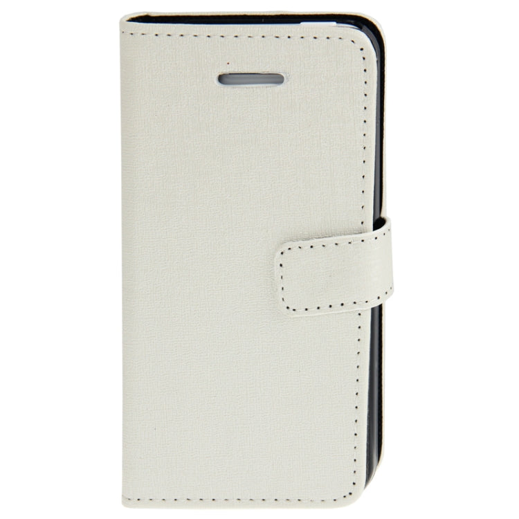 Linen Texture Leather Case with Credit Card Slots & Holder for iPhone 5C