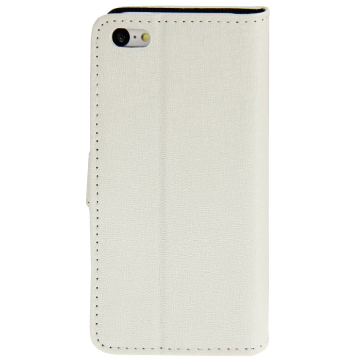 Linen Texture Leather Case with Credit Card Slots & Holder for iPhone 5C