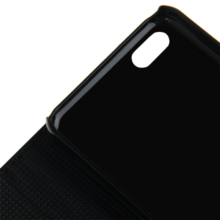Linen Texture Leather Case with Credit Card Slots & Holder for iPhone 5C
