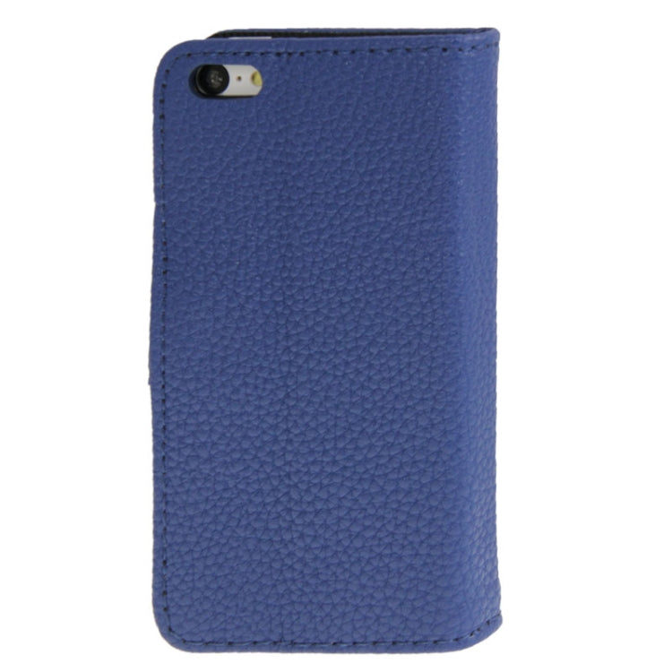 Litchi Texture Leather Case with Credit Card Slots & Holder for iPhone 5C