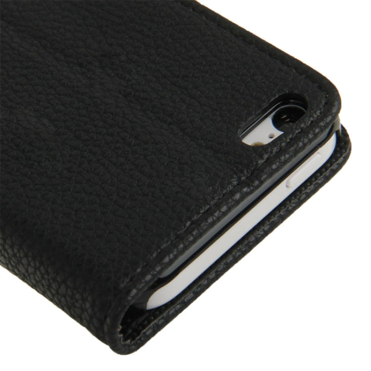 Litchi Texture Leather Case with Credit Card Slots & Holder for iPhone 5C