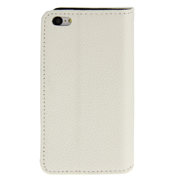 Litchi Texture Leather Case with Credit Card Slots & Holder for iPhone 5C