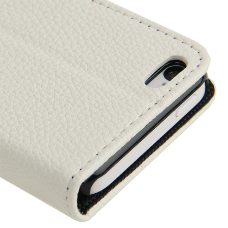 Litchi Texture Leather Case with Credit Card Slots & Holder for iPhone 5C