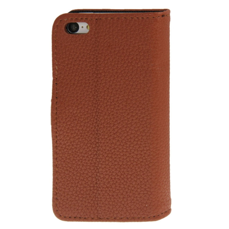 Litchi Texture Leather Case with Credit Card Slots & Holder for iPhone 5C