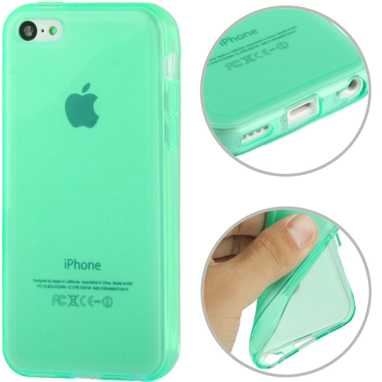 Translucent Signal-sided Frosted TPU Case for iPhone 5C
