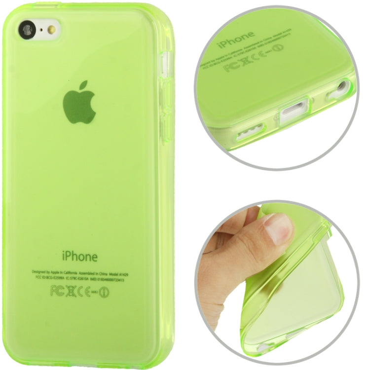 Translucent Signal-sided Frosted TPU Case for iPhone 5C