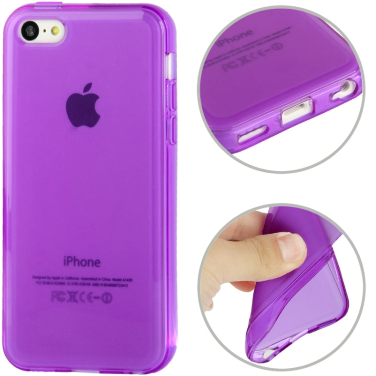 Translucent Signal-sided Frosted TPU Case for iPhone 5C