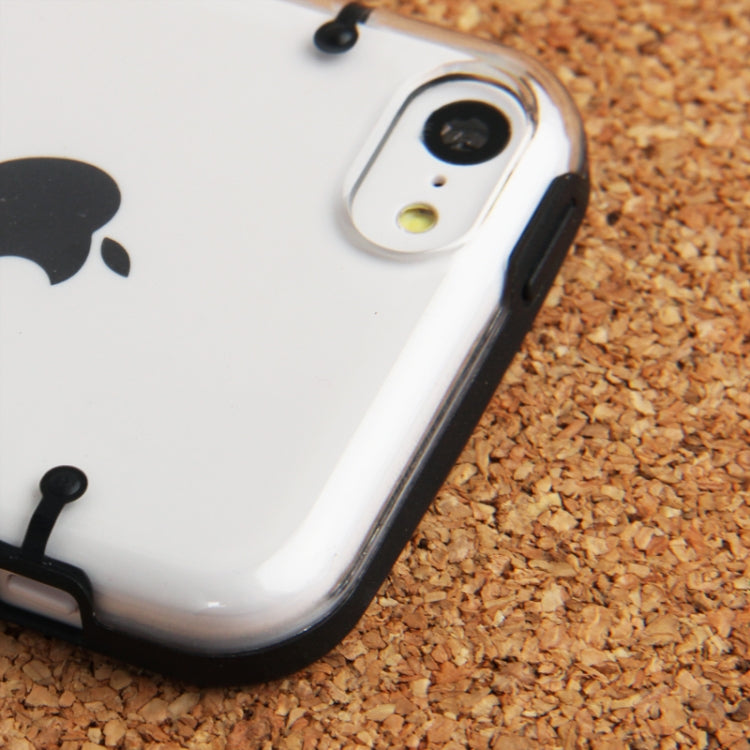 Transparent Smooth Surface Plastic Case with Fluorescent Effect TPU Frame for iPhone 5C