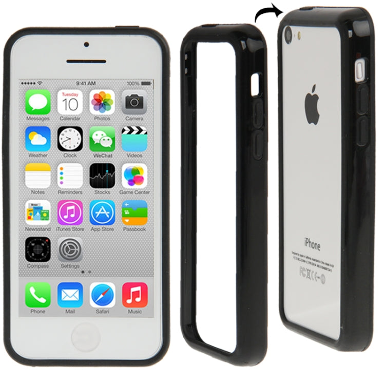 New Light Plastic + TPU Material Bumper Frame for iPhone 5C