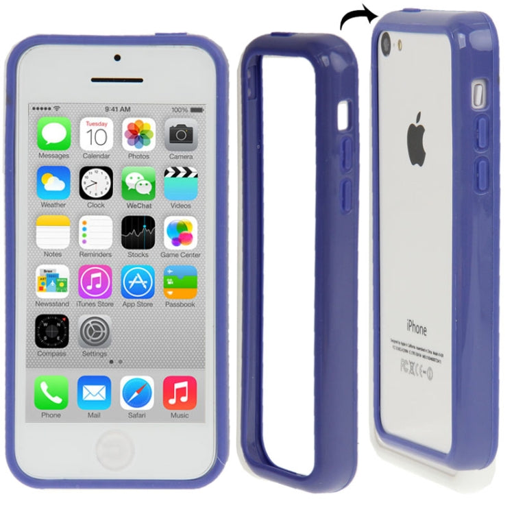 New Light Plastic + TPU Material Bumper Frame for iPhone 5C