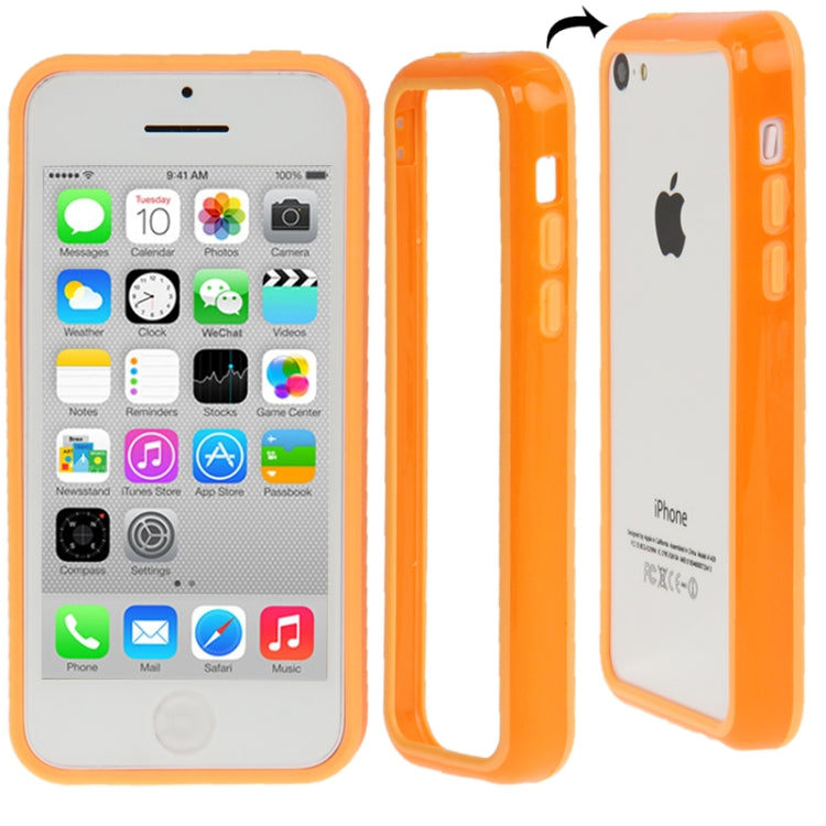 New Light Plastic + TPU Material Bumper Frame for iPhone 5C