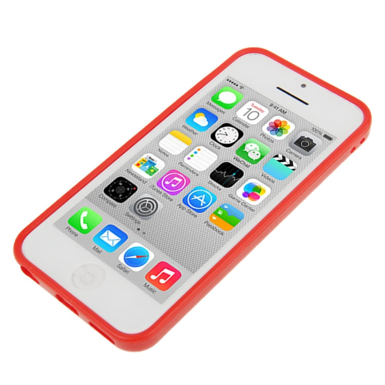 New Light Plastic + TPU Material Bumper Frame for iPhone 5C