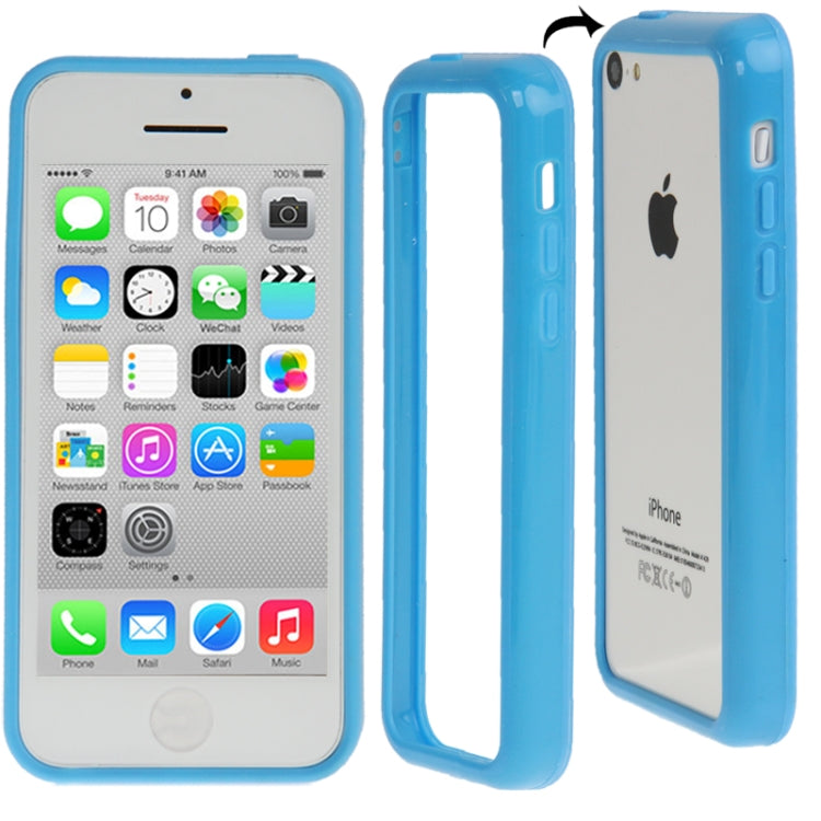 New Light Plastic + TPU Material Bumper Frame for iPhone 5C