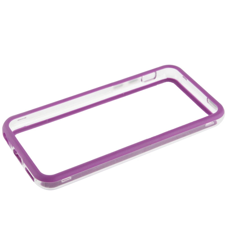 Transparent Plastic + TPU Material Bumper Frame with Volume Buttons for iPhone 5C