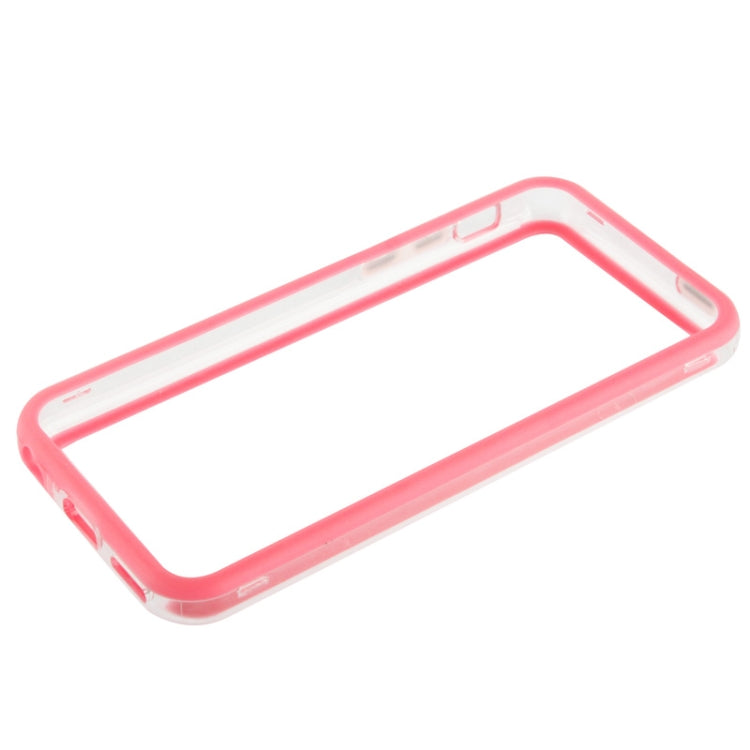 Transparent Plastic + TPU Material Bumper Frame with Volume Buttons for iPhone 5C