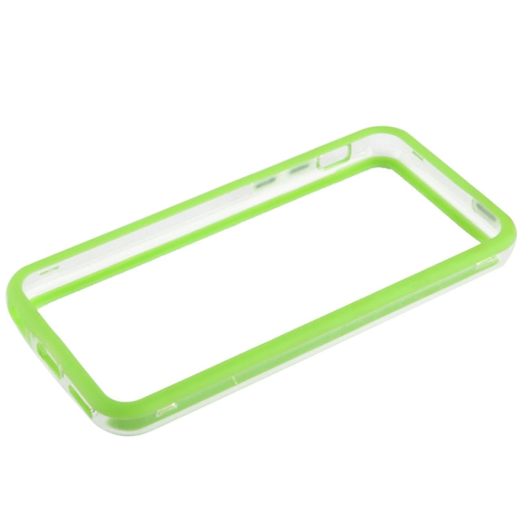 Transparent Plastic + TPU Material Bumper Frame with Volume Buttons for iPhone 5C
