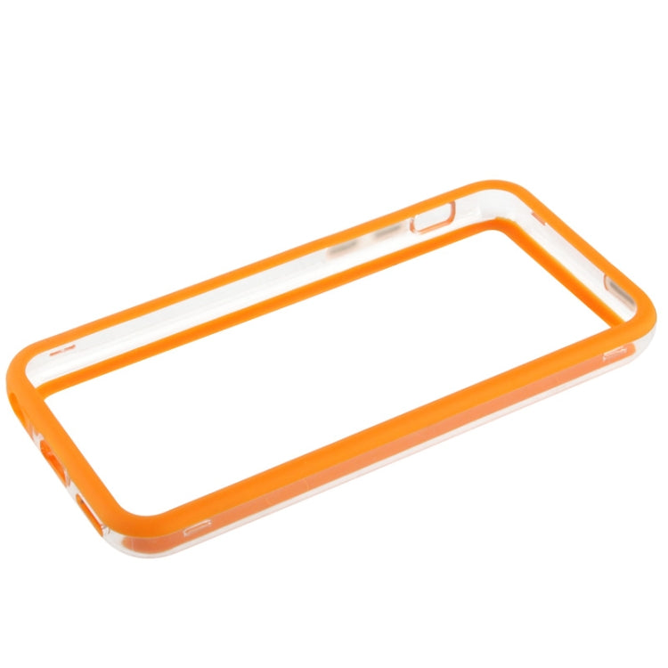 Transparent Plastic + TPU Material Bumper Frame with Volume Buttons for iPhone 5C