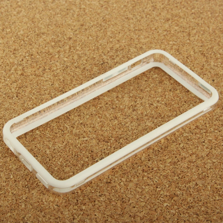 Transparent Plastic + TPU Material Bumper Frame with Volume Buttons for iPhone 5C