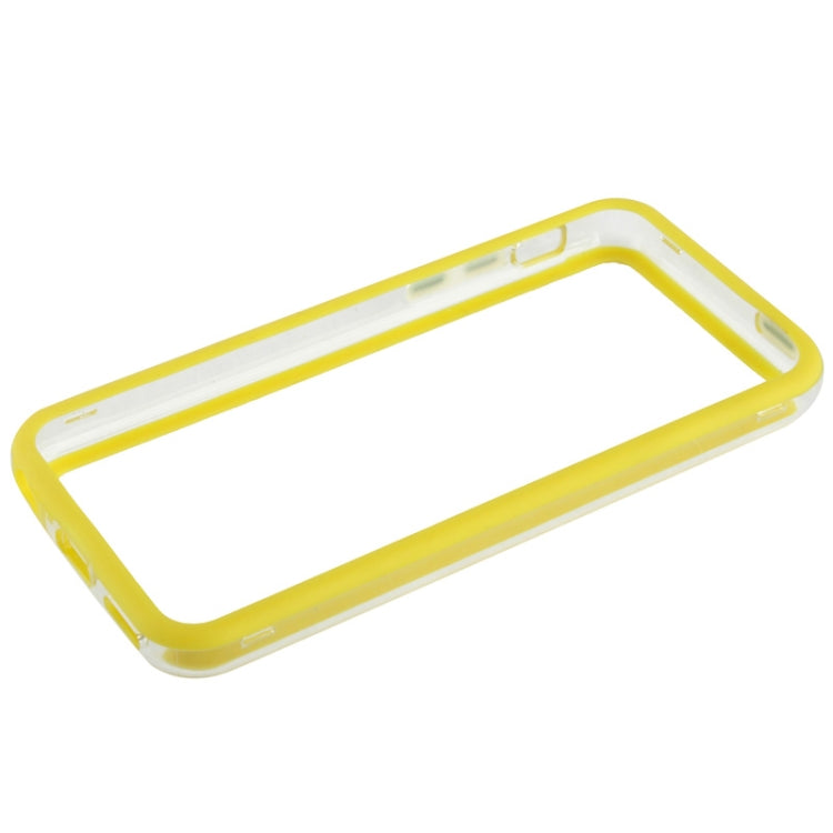 Transparent Plastic + TPU Material Bumper Frame with Volume Buttons for iPhone 5C