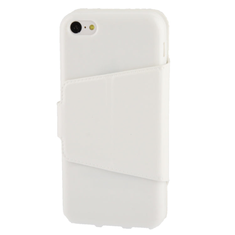 Fine Sheepskin Texture Flip Leather Case with Holder for iPhone 5C