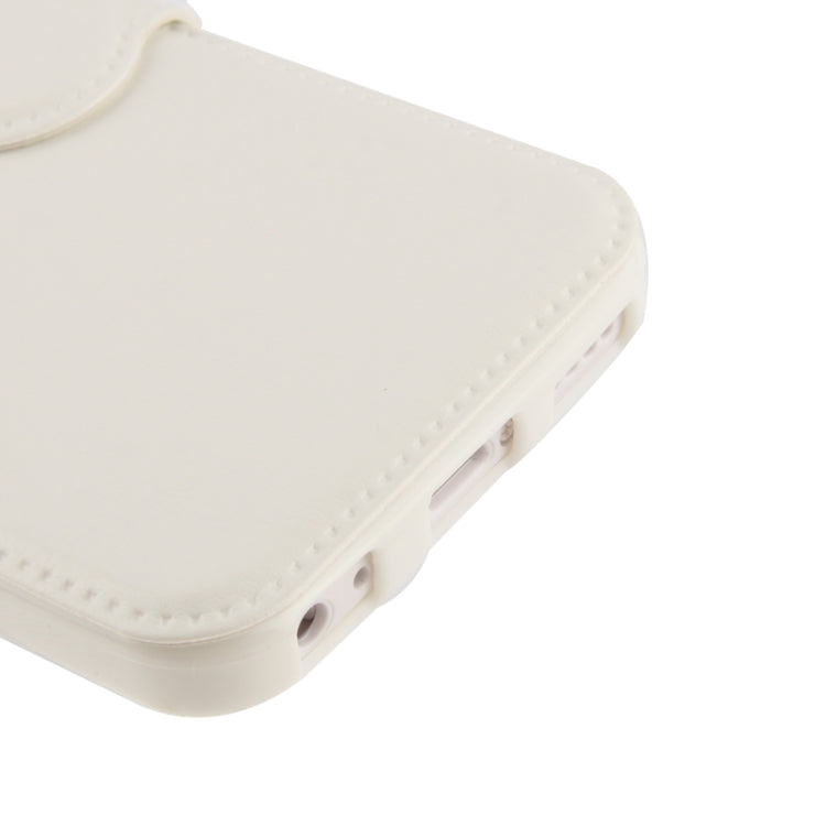 Fine Sheepskin Texture Flip Leather Case with Holder for iPhone 5C