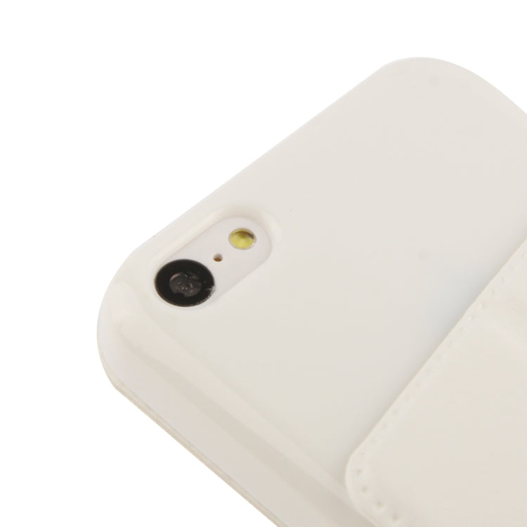 Fine Sheepskin Texture Flip Leather Case with Holder for iPhone 5C