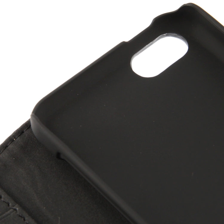 Crazy Horse Texture Leather Case with Credit Card Slot & Holder for iPhone 5C