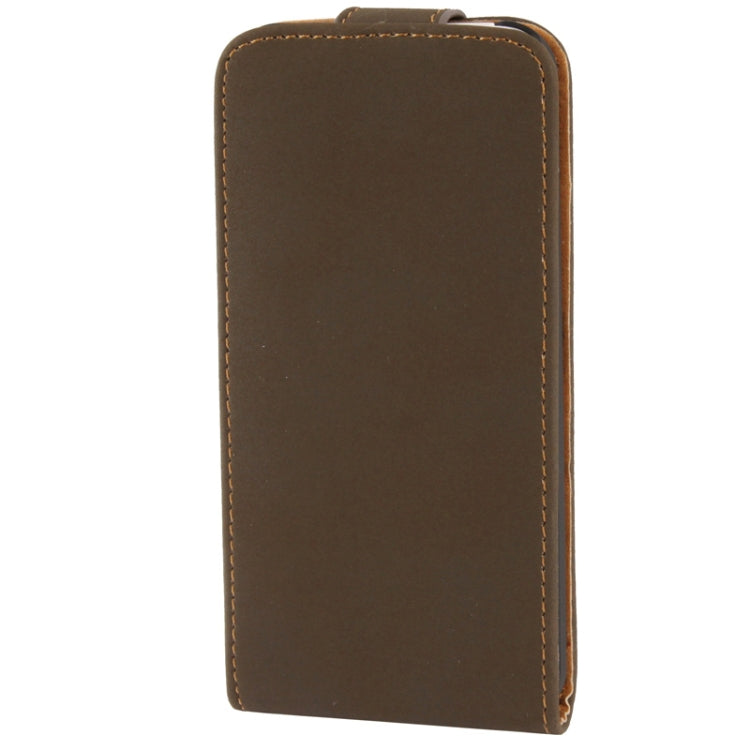 Attractive Scrub Surface Vertical Flip Leather Case for iPhone 5C