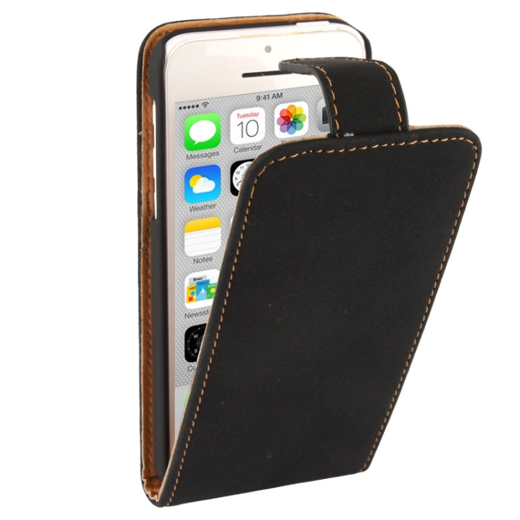 Attractive Scrub Surface Vertical Flip Leather Case for iPhone 5C