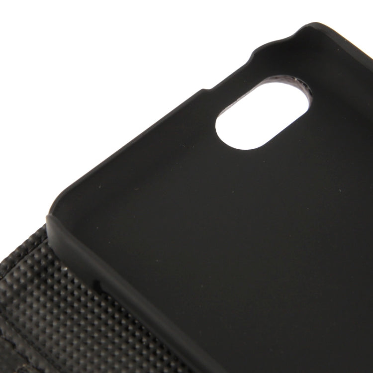 Scrub Surface Horizontal Flip Leather Case with Credit Card Slots & Holder for iPhone 5C