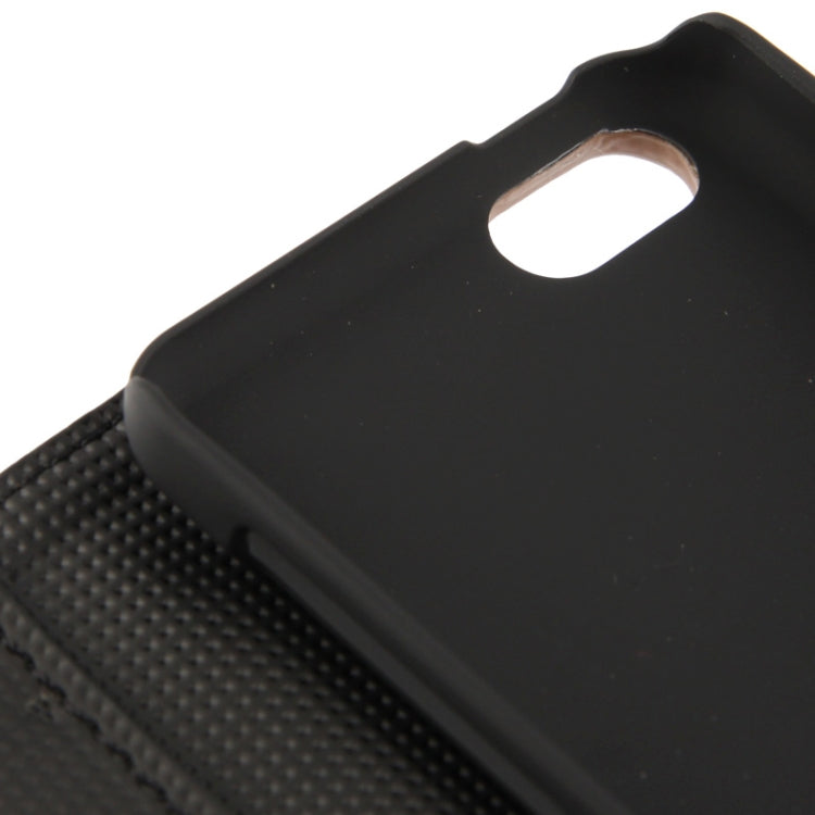 Scrub Surface Horizontal Flip Leather Case with Credit Card Slots & Holder for iPhone 5C
