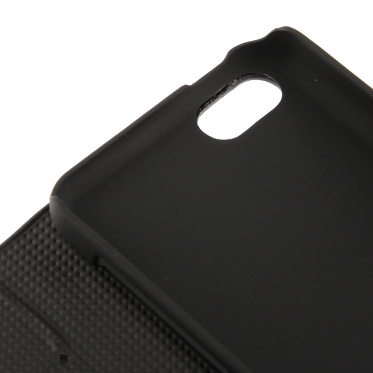 Stripe Pattern Leather Case with Credit Card Slots & Holder for iPhone 5C