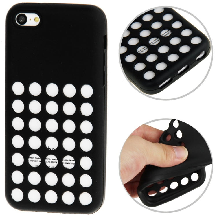 Hollow Dot Silicone Protective Case for iPhone 5C