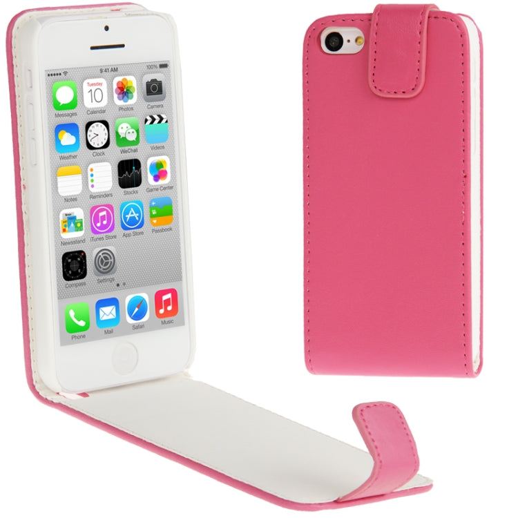 Vertical Flip Leather Case for iPhone 5C